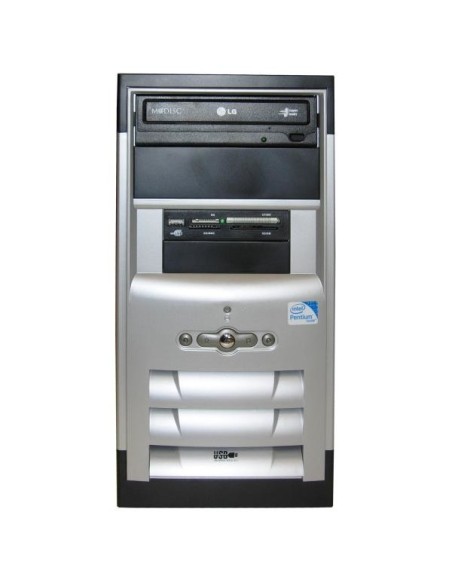 Nilox NLX-TK-DC PC Intel® Pentium® G G860 4 GB DDR3-SDRAM 500 GB HDD Mini Tower Nero, Argento