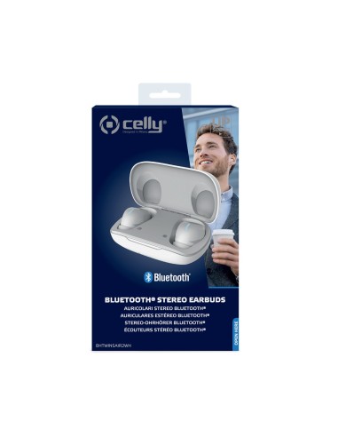 Celly Bh Twins Air 2 Auricolare True Wireless Stereo (TWS) In-ear Musica e Chiamate Bluetooth Bianco