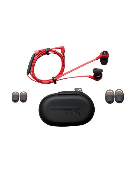 HyperX Cloud Earbuds Auricolare Cablato In-ear Gaming Nero, Rosso
