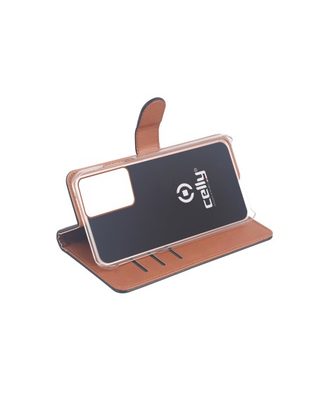 Celly WALLY896 custodia per cellulare 15,5 cm (6.1") Custodia a borsellino Nero