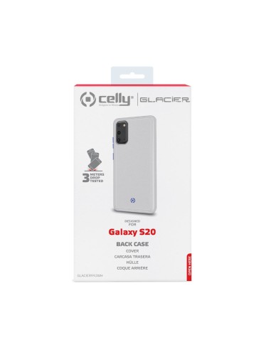 Celly GLACIER custodia per cellulare 15,8 cm (6.2") Cover Trasparente, Bianco