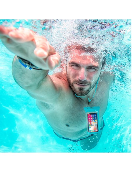 Celly SPLASHBAG20LB custodia per cellulare 16,5 cm (6.5") Cover Blu