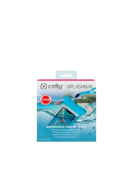 Celly SPLASHBAG20LB custodia per cellulare 16,5 cm (6.5") Cover Blu