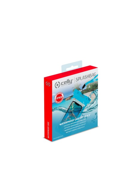 Celly SPLASHBAG20LB custodia per cellulare 16,5 cm (6.5") Cover Blu