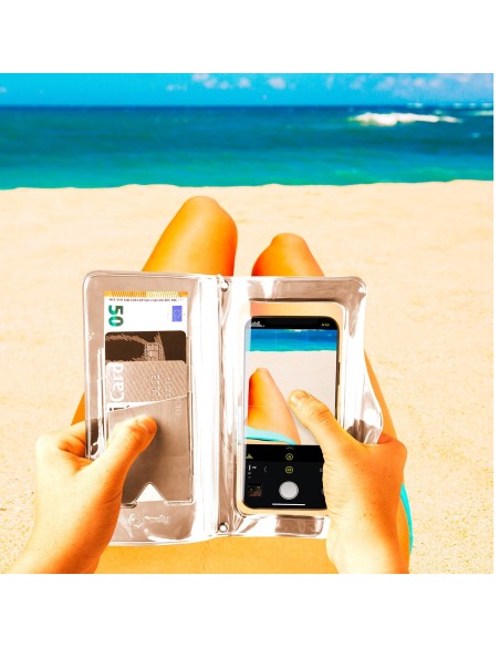 Celly SPLASHWALL20WH custodia per cellulare 16,5 cm (6.5") Custodia a borsellino Bianco