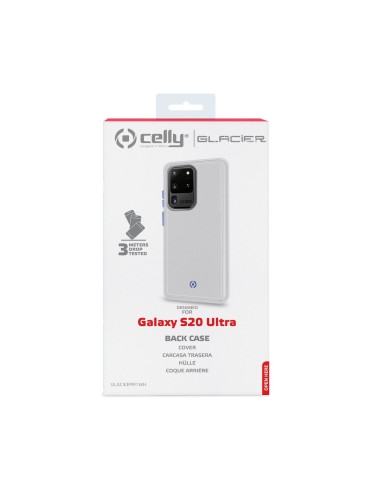 Celly GLACIER custodia per cellulare 17,5 cm (6.9") Cover Trasparente, Bianco