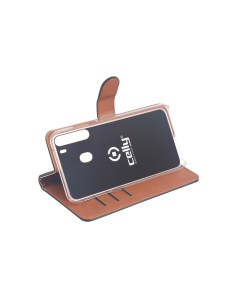 Celly Wally custodia per cellulare 16,5 cm (6.5") Custodia a libro Nero, Marrone 2