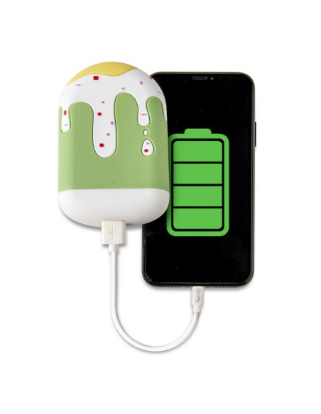 Celly Ice Lolly Ioni di Litio 2600 mAh Verde, Bianco, Giallo