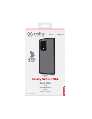 Celly VOLCANO custodia per cellulare 17,5 cm (6.9") Cover Grigio, Trasparente