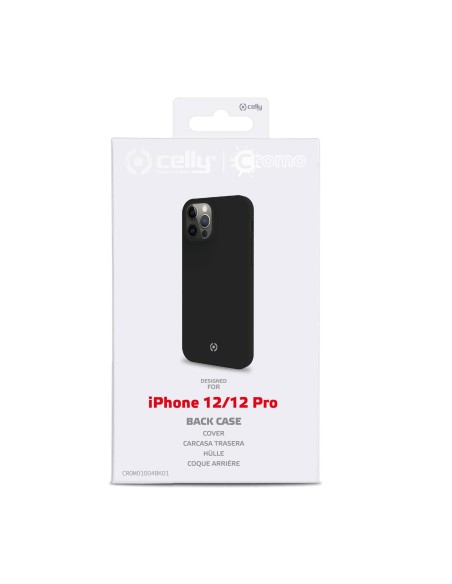 Celly Cromo custodia per cellulare 15,5 cm (6.1") Cover Nero Celly Cromo custodia per cellulare 15,5 cm (6.1") Cover Nero
