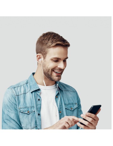 Celly UP1000 Auricolare Cablato In-ear Musica e Chiamate Argento