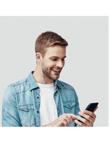 Celly UP1000 Auricolare Cablato In-ear Musica e Chiamate Blu