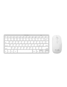 Celly SWKEYBMOUSE tastiera Mouse incluso Universale RF Wireless QWERTY Inglese Argento
