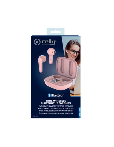 Celly Fuz1 Auricolare Wireless In-ear Musica e Chiamate Bluetooth Rosa