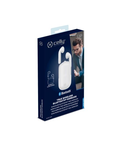 Celly Slide1 Auricolare Wireless In-ear Musica e Chiamate Bluetooth Bianco