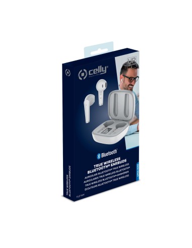 Celly Fuz1 Auricolare Wireless In-ear Musica e Chiamate Bluetooth Bianco
