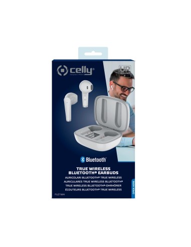 Celly Fuz1 Auricolare Wireless In-ear Musica e Chiamate Bluetooth Bianco