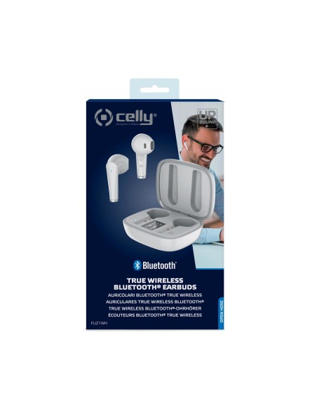 Celly Fuz1 Auricolare Wireless In-ear Musica e Chiamate Bluetooth Bianco