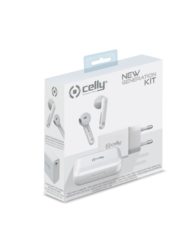 Celly Newgenkitpro Wireless In-ear Bianco
