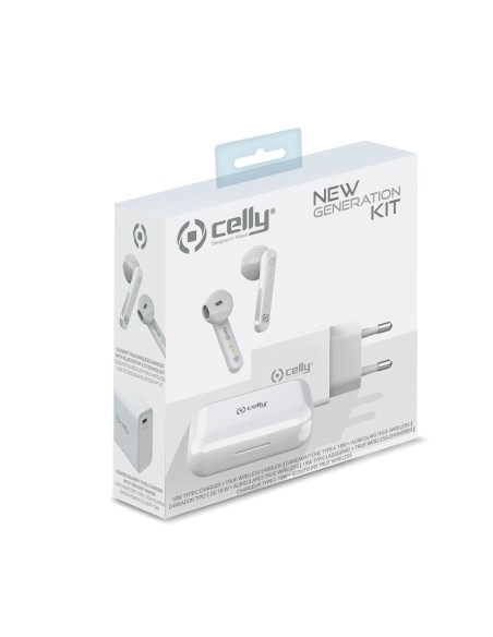 Celly Newgenkitpro Wireless In-ear Bianco