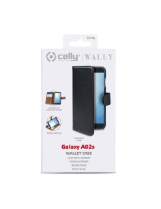 Celly Wally custodia per cellulare 16,5 cm (6.5") Custodia a libro Nero, Marrone 2