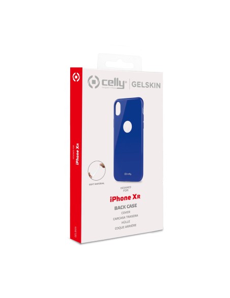 Celly Gelskin custodia per cellulare 15,5 cm (6.1") Cover Blu Celly Gelskin custodia per cellulare 15,5 cm (6.1") Cover Blu