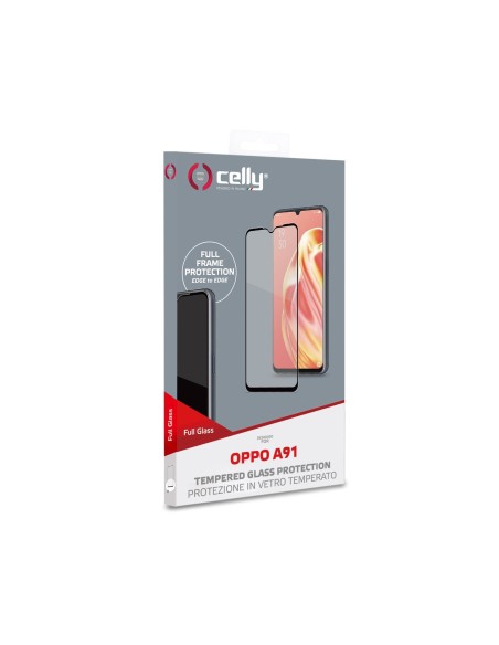 Celly FULLGLASS928BK protezione per lo schermo e il retro dei telefoni cellulari Pellicola proteggischermo trasparente Oppo 1 pz