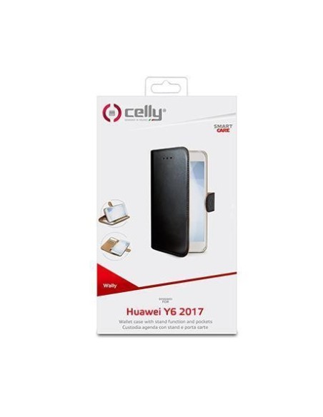 Celly Wally custodia per cellulare 14,5 cm (5.71") Custodia a libro Nero