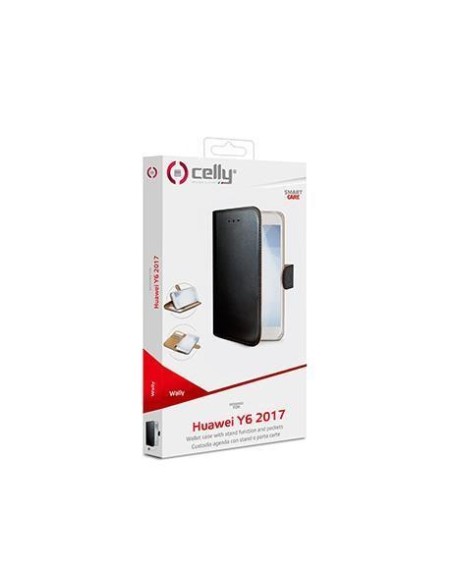 Celly Wally custodia per cellulare 14,5 cm (5.71") Custodia a libro Nero