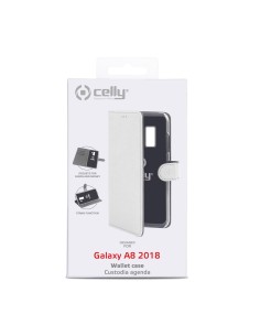 Celly Wally custodia per cellulare 14,2 cm (5.6") Custodia a libro Bianco