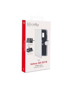Celly Wally custodia per cellulare 14,2 cm (5.6") Custodia a libro Bianco 2