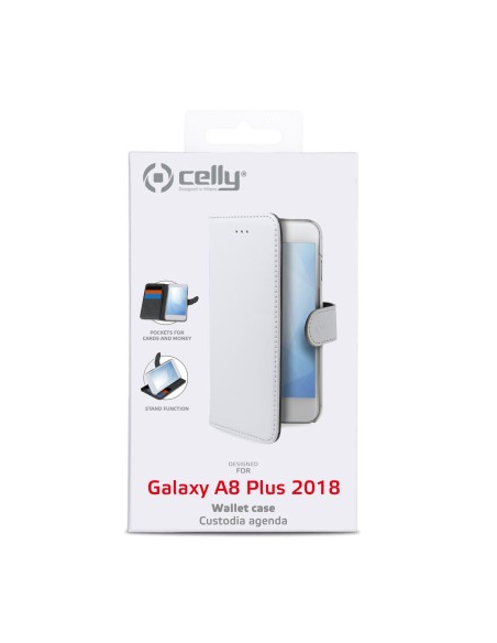 Celly Wally custodia per cellulare 15,2 cm (6") Custodia a libro Bianco