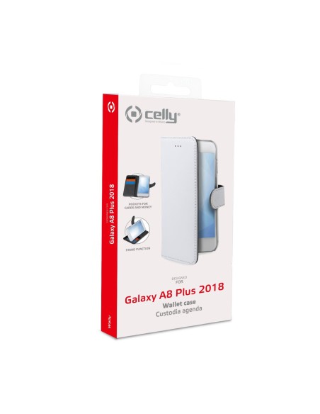 Celly Wally custodia per cellulare 15,2 cm (6") Custodia a libro Bianco