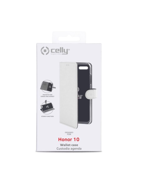 Celly WALLY custodia per cellulare 14,8 cm (5.84") Custodia flip a libro Bianco
