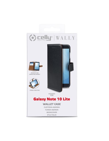Celly WALLY custodia per cellulare 17 cm (6.7") Custodia a borsellino Nero