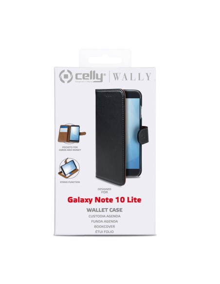 Celly WALLY custodia per cellulare 17 cm (6.7") Custodia a borsellino Nero