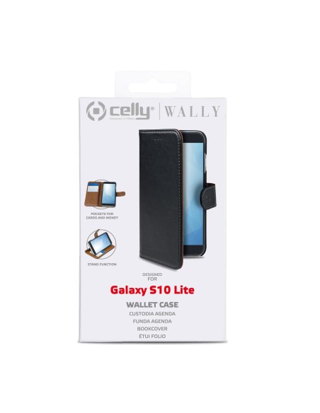 Celly WALLY custodia per cellulare 17 cm (6.7") Custodia a borsellino Nero
