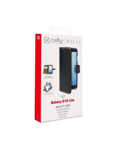 Celly WALLY custodia per cellulare 17 cm (6.7") Custodia a borsellino Nero