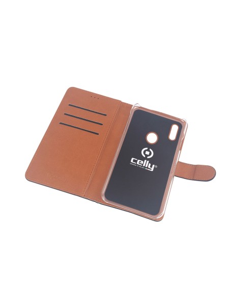 Celly WALLY784 custodia per cellulare 16 cm (6.3") Custodia a borsellino Nero