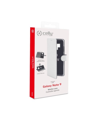 Celly Wally custodia per cellulare 16,3 cm (6.4") Custodia a libro Bianco