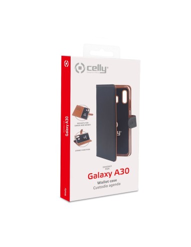 Celly WALLY840 custodia per cellulare 16,3 cm (6.4") Custodia a libro Nero