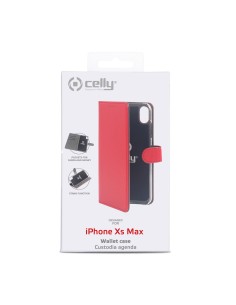 Celly Wally custodia per cellulare 16,5 cm (6.5") Custodia a borsellino Rosso