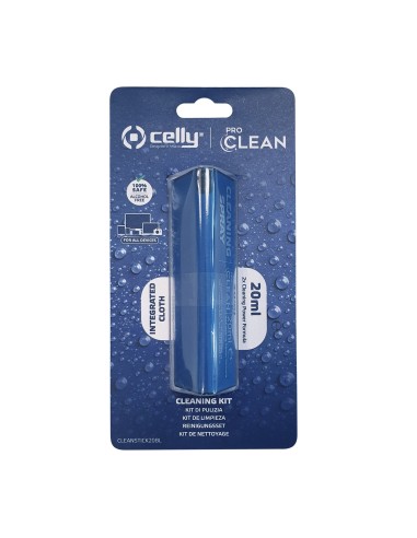 Celly CLEANSTICK20BL kit per la pulizia LCD LED Plasma, LCD TFT Plasma, Telefono cellulare smartphone, Computer portatile,