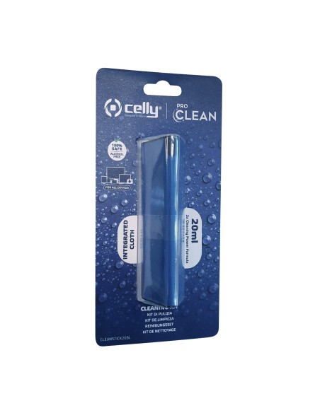 Celly CLEANSTICK20BL kit per la pulizia LCD LED Plasma, LCD TFT Plasma, Telefono cellulare smartphone, Computer portatile,