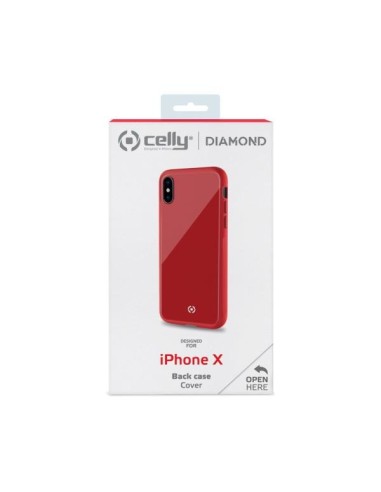 Celly Diamond custodia per cellulare 14,7 cm (5.8") Cover Rosso