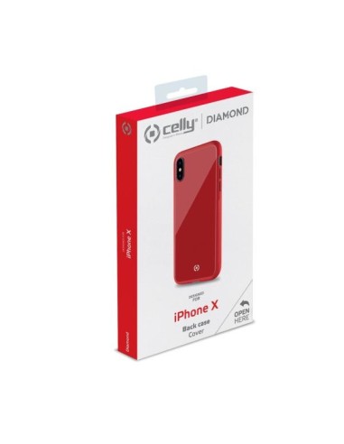 Celly Diamond custodia per cellulare 14,7 cm (5.8") Cover Rosso
