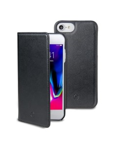 Celly GHOSTWALLY800BK custodia per cellulare 11,9 cm (4.7") Custodia a libro Nero