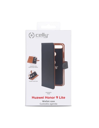 Celly WALLY711 custodia per cellulare 14,3 cm (5.65") Custodia a borsellino Nero