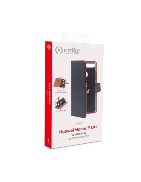 Celly WALLY711 custodia per cellulare 14,3 cm (5.65") Custodia a borsellino Nero