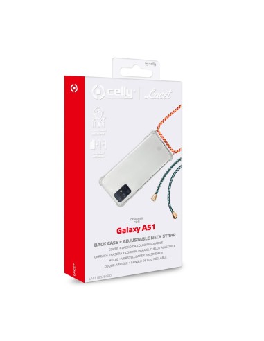 Celly Lacet custodia per cellulare 16,5 cm (6.5") Cover Trasparente